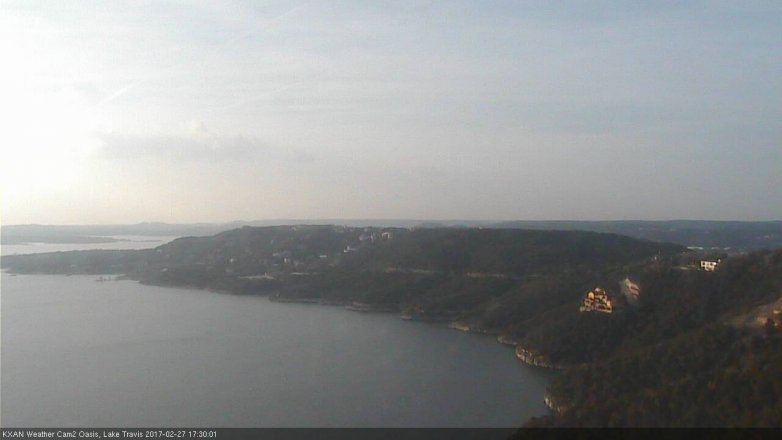 Lake Travis webcam, February 27, 2017 4:45 PM CT