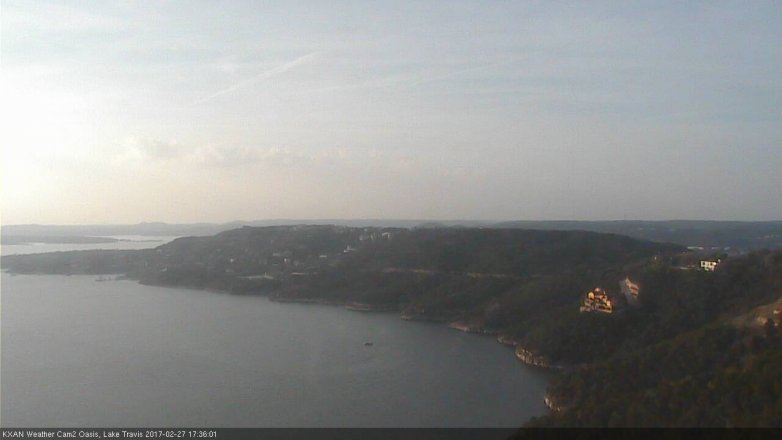 Lake Travis webcam, February 27, 2017 4:55 PM CT