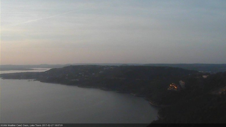 Lake Travis webcam, February 27, 2017 5:20 PM CT