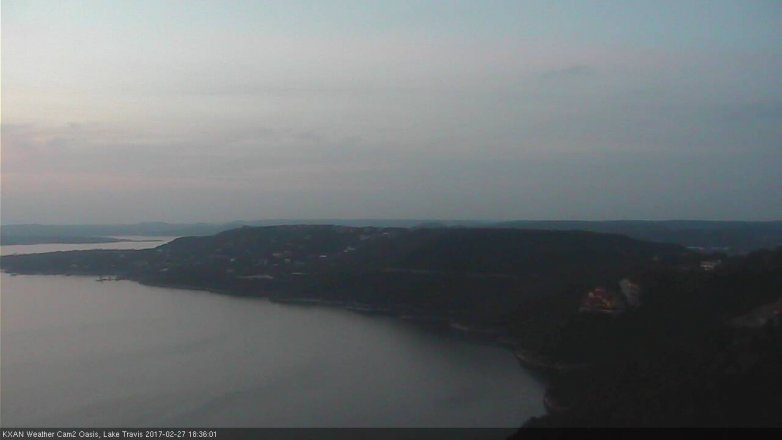 Lake Travis webcam, February 27, 2017 5:50 PM CT