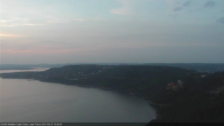 Lake Travis webcam, February 27, 2017 6:00 PM CT