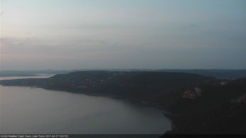 Lake Travis webcam, February 27, 2017 6:05 PM CT