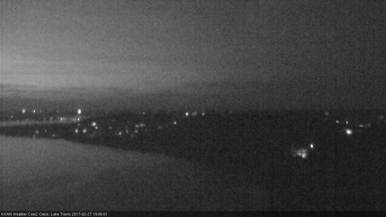 Lake Travis webcam, February 27, 2017 6:20 PM CT