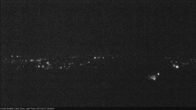 Lake Travis webcam, February 27, 2017 7:30 PM CT