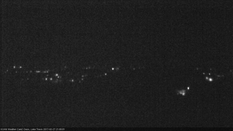 Lake Travis webcam, February 27, 2017 8:30 PM CT