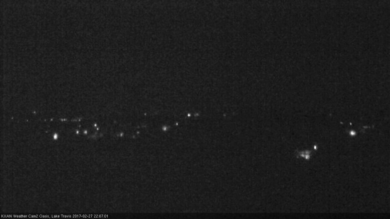 Lake Travis webcam, February 27, 2017 9:20 PM CT