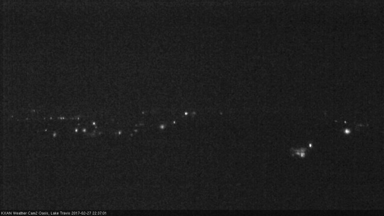 Lake Travis webcam, February 27, 2017 10:00 PM CT