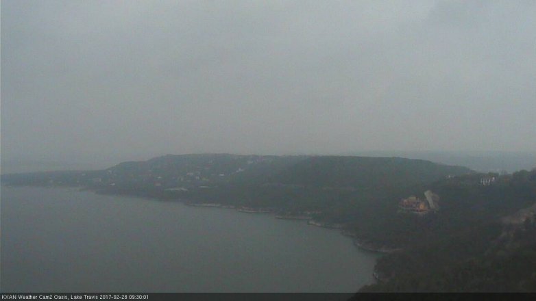 Lake Travis webcam, February 28, 2017 9:00 AM CT