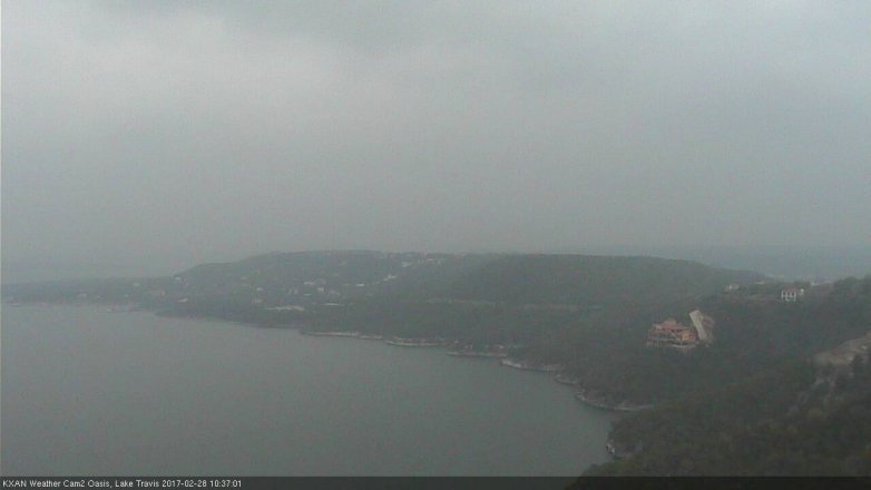 Lake Travis webcam, February 28, 2017 9:50 AM CT