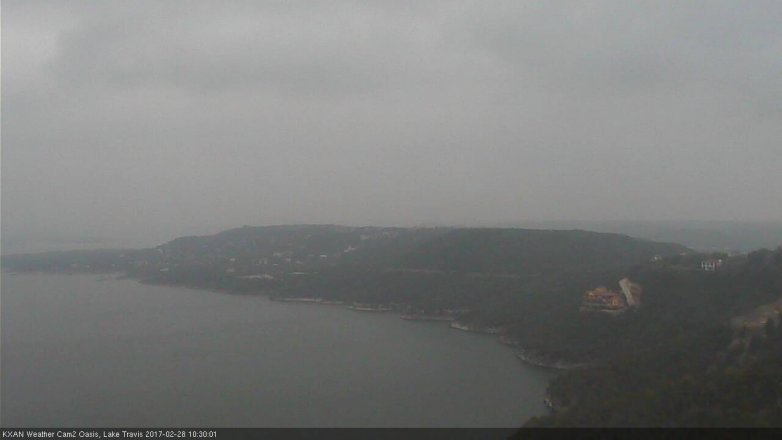 Lake Travis webcam, February 28, 2017 9:55 AM CT