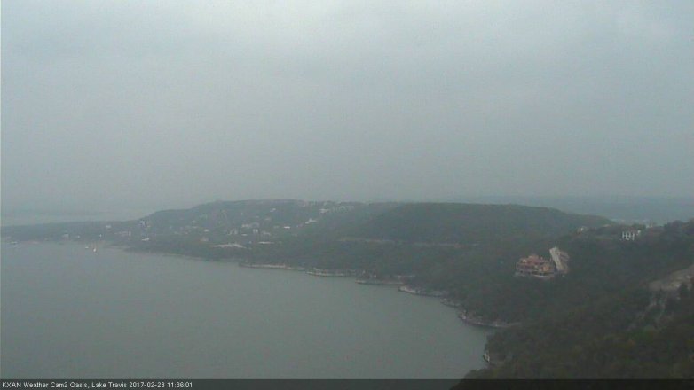 Lake Travis webcam, February 28, 2017 11:00 AM CT