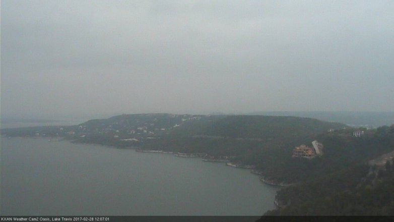 Lake Travis webcam, February 28, 2017 11:10 AM CT