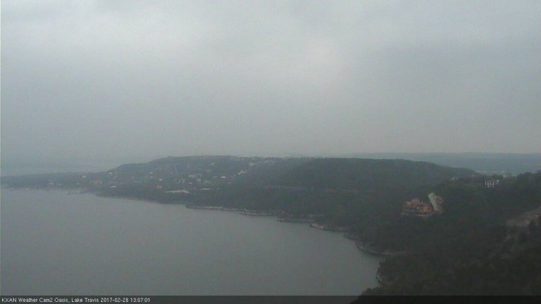 Lake Travis webcam, February 28, 2017 12:30 PM CT