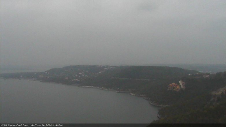 Lake Travis webcam, February 28, 2017 1:35 PM CT
