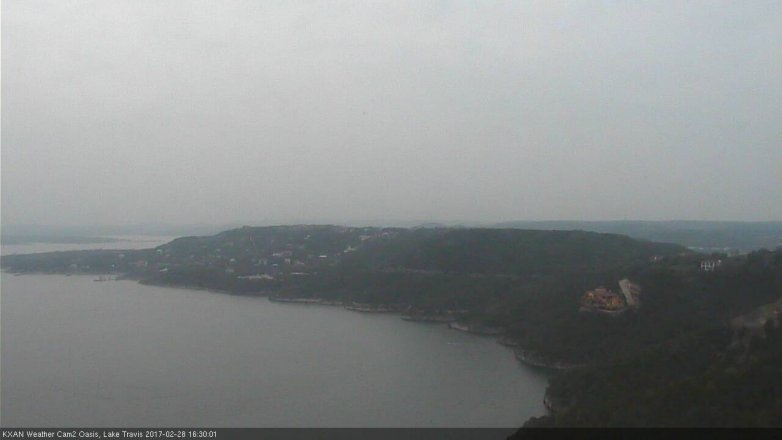 Lake Travis webcam, February 28, 2017 3:45 PM CT