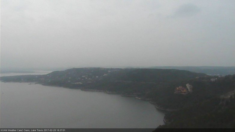 Lake Travis webcam, February 28, 2017 4:05 PM CT