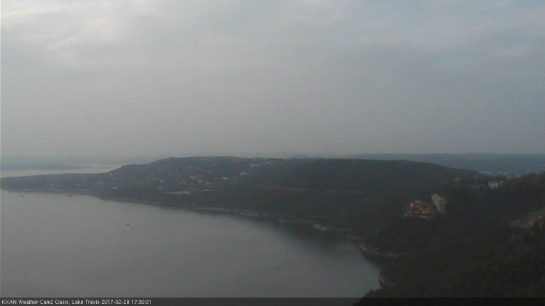 Lake Travis webcam, February 28, 2017 4:50 PM CT