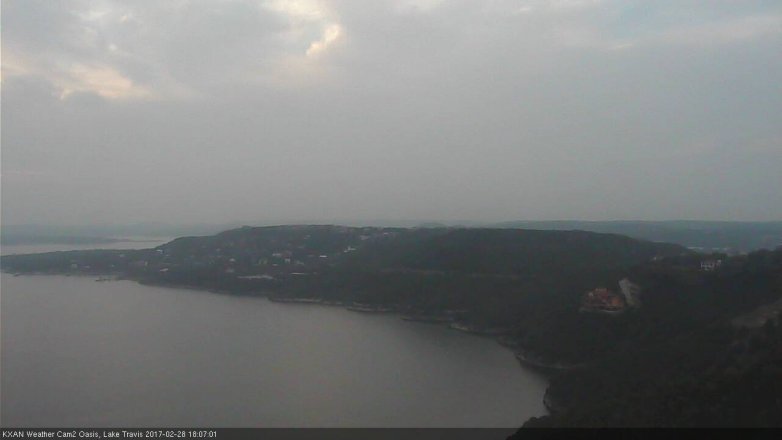 Lake Travis webcam, February 28, 2017 5:10 PM CT