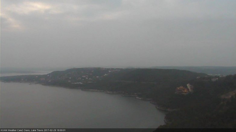 Lake Travis webcam, February 28, 2017 5:15 PM CT