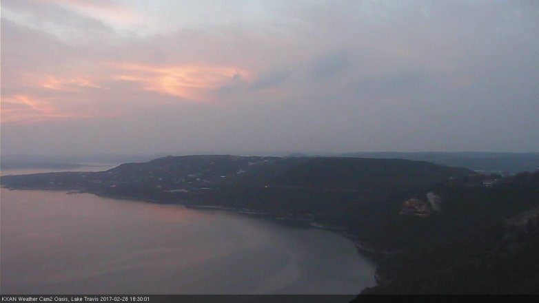 Lake Travis webcam, February 28, 2017 5:35 PM CT