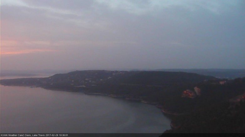 Lake Travis webcam, February 28, 2017 5:40 PM CT