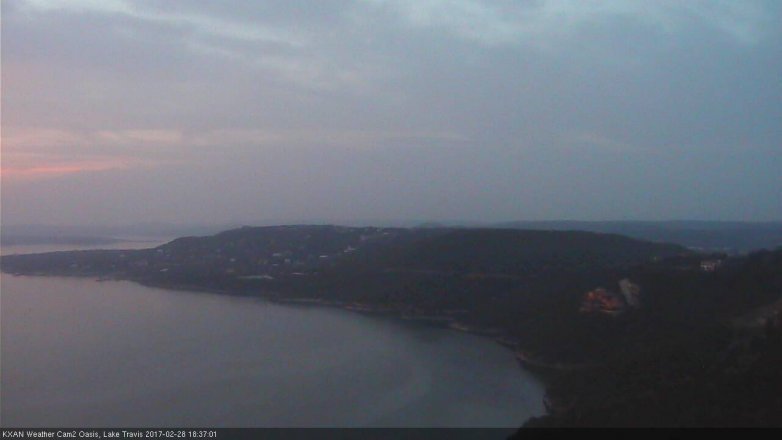 Lake Travis webcam, February 28, 2017 5:45 PM CT