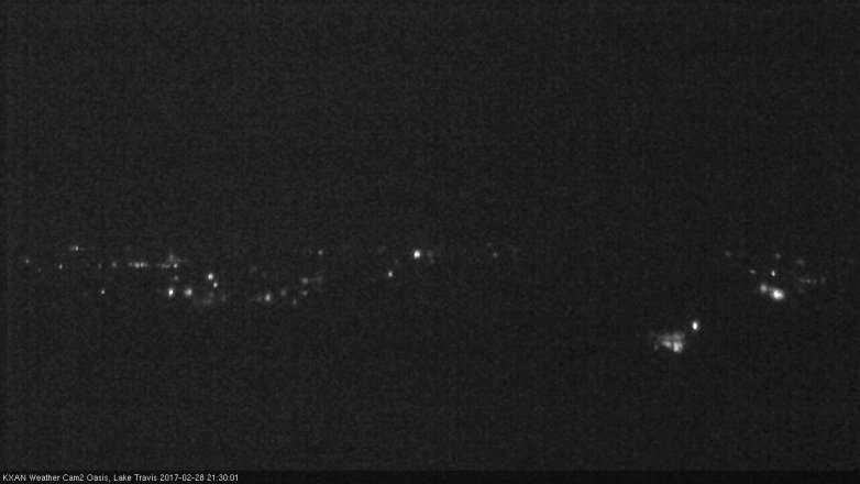 Lake Travis webcam, February 28, 2017 9:00 PM CT