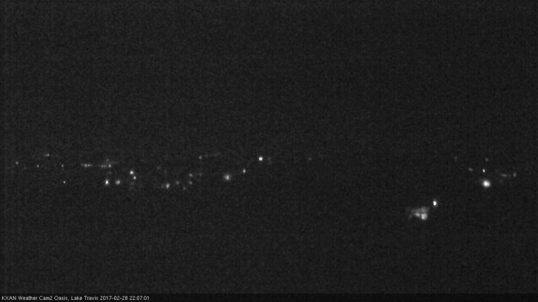 Lake Travis webcam, February 28, 2017 9:25 PM CT