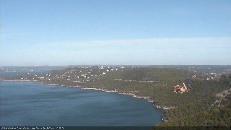 Lake Travis webcam, March 1, 2017 9:35 AM CT