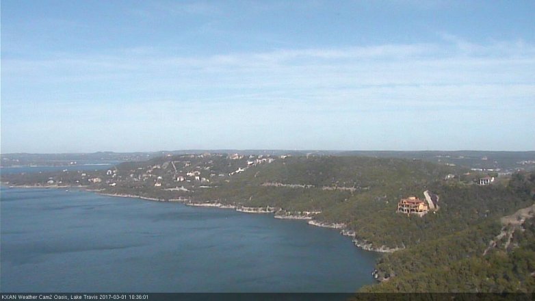 Lake Travis webcam, March 1, 2017 10:05 AM CT