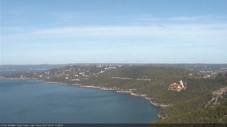 Lake Travis webcam, March 1, 2017 10:25 AM CT