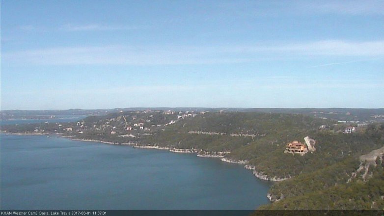 Lake Travis webcam, March 1, 2017 10:50 AM CT