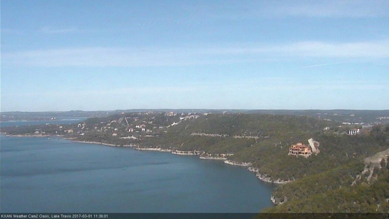 Lake Travis webcam, March 1, 2017 11:05 AM CT