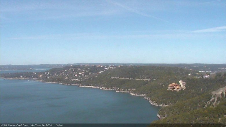 Lake Travis webcam, March 1, 2017 11:10 AM CT