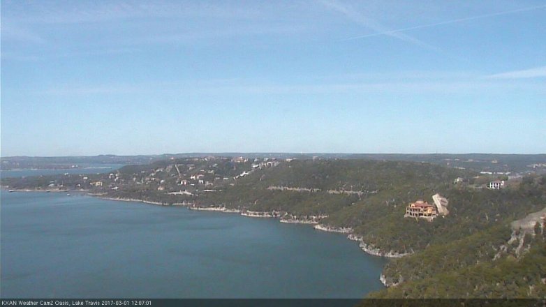 Lake Travis webcam, March 1, 2017 11:15 AM CT