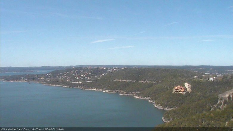 Lake Travis webcam, March 1, 2017 12:05 PM CT