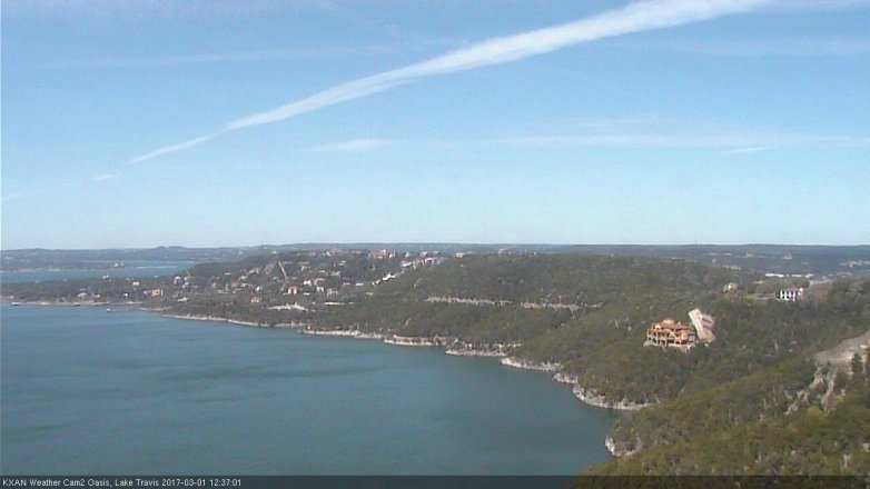 Lake Travis webcam, March 1, 2017 12:10 PM CT