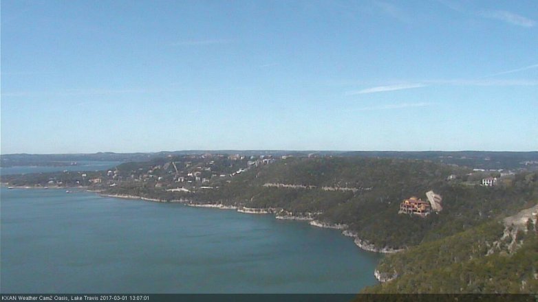 Lake Travis webcam, March 1, 2017 12:15 PM CT