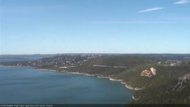 Lake Travis webcam, March 1, 2017 12:55 PM CT