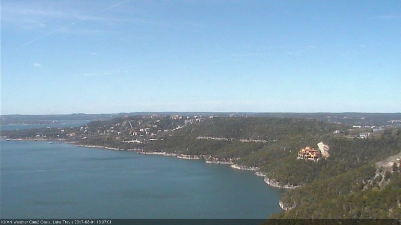 Lake Travis webcam, March 1, 2017 1:05 PM CT