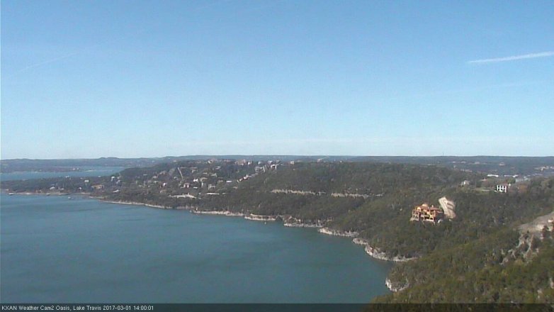 Lake Travis webcam, March 1, 2017 1:25 PM CT