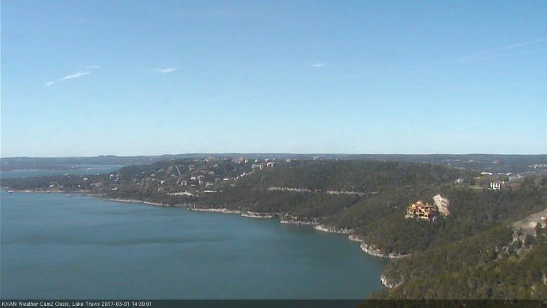 Lake Travis webcam, March 1, 2017 1:35 PM CT
