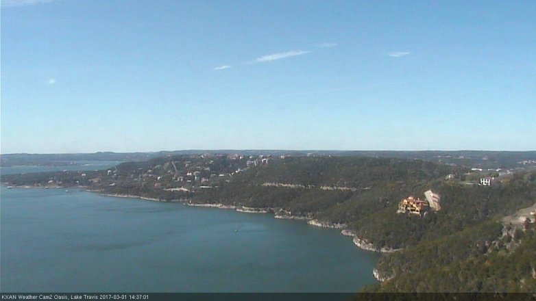 Lake Travis webcam, March 1, 2017 1:50 PM CT