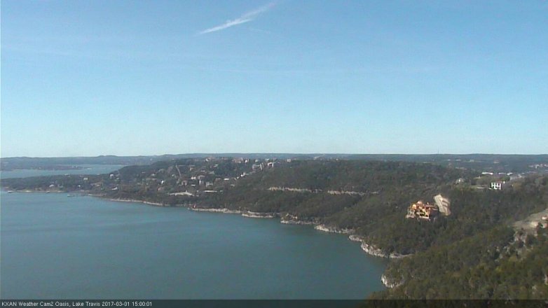 Lake Travis webcam, March 1, 2017 2:15 PM CT