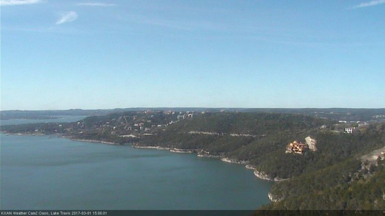 Lake Travis webcam, March 1, 2017 2:30 PM CT