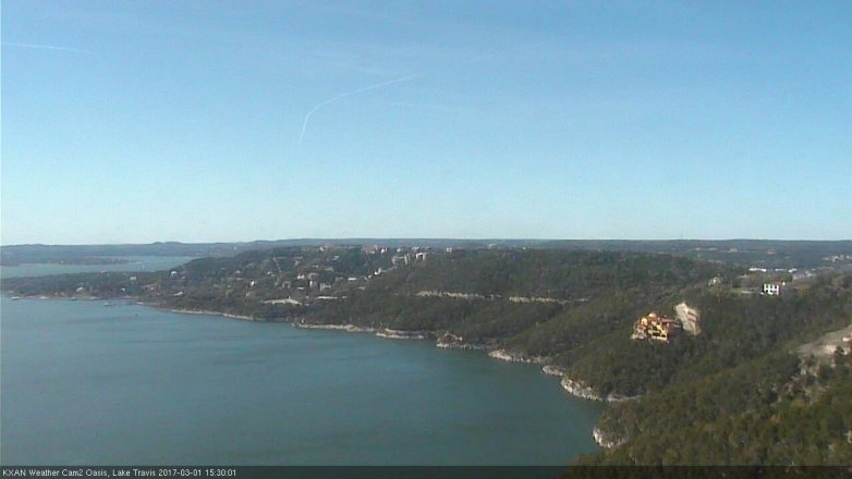 Lake Travis webcam, March 1, 2017 2:45 PM CT