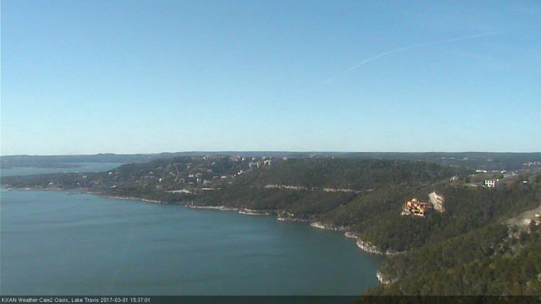 Lake Travis webcam, March 1, 2017 3:05 PM CT