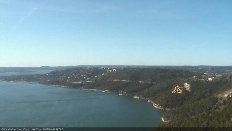 Lake Travis webcam, March 1, 2017 3:30 PM CT
