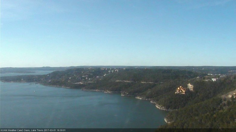 Lake Travis webcam, March 1, 2017 3:55 PM CT