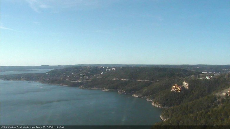 Lake Travis webcam, March 1, 2017 4:05 PM CT